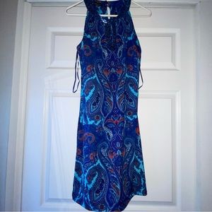 Blue flower designed liberty finest, liberty star dress